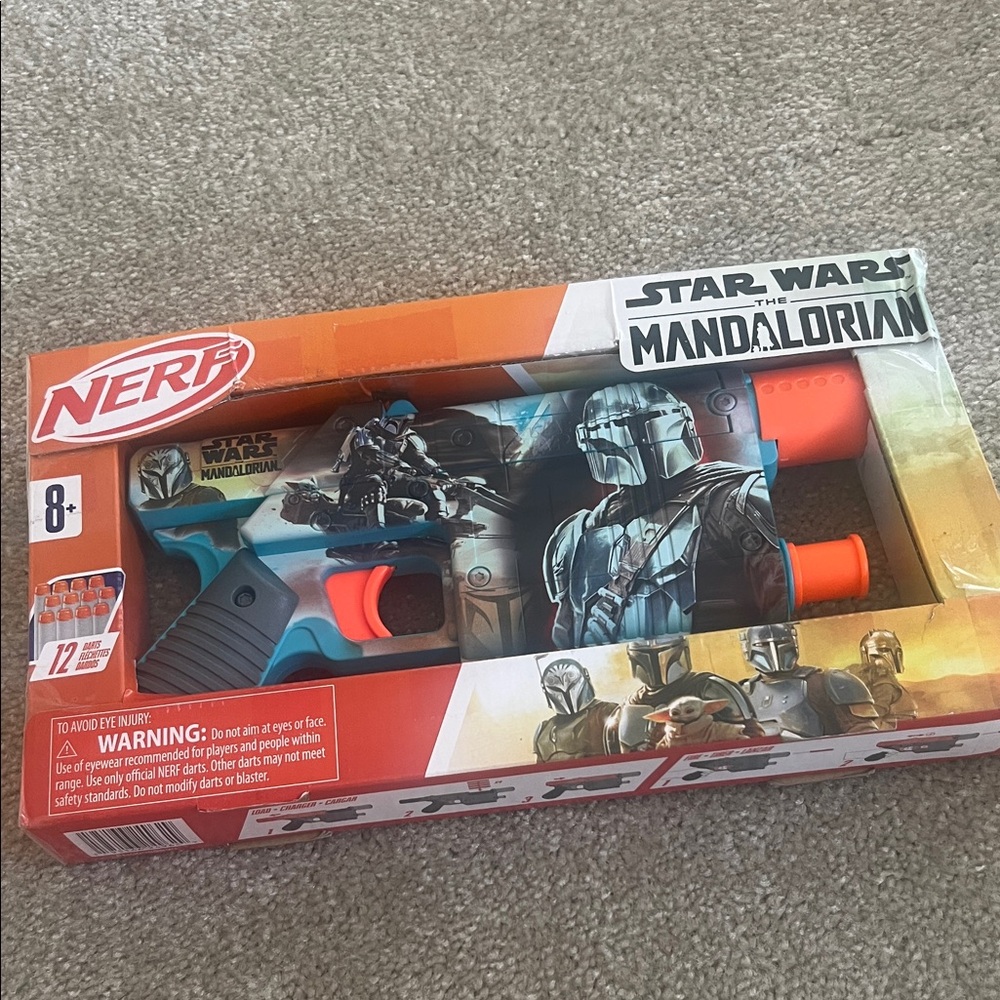 Nerf Star Wars Mandalorian Blaster - Blue and Orange
